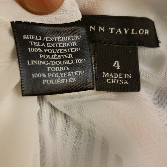 ANN TAYLOR MULTI SLEEVELESS DRESS SZ 4 - Picture 10 of 12